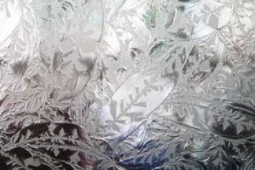Eisblumenglas Durchsicht